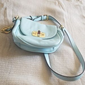 Baby blue purse